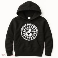 United For Kinder More Accepting And Inclusive World Be Kind Kids Hoodie thumb 0