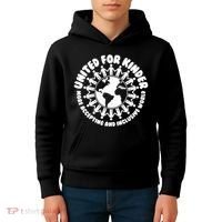 United For Kinder More Accepting And Inclusive World Be Kind Kids Hoodie thumb 4