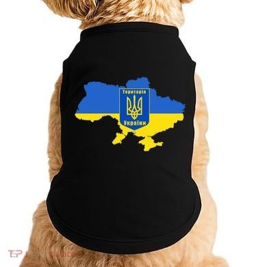 Ukrainian Flag Map Emblem Doggie Tank