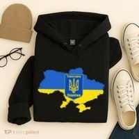 Ukrainian Flag Map Emblem Hoodie thumb 4