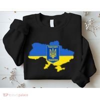 Ukrainian Flag Map Emblem Sweatshirt thumb 2