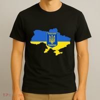 Ukrainian Flag Map Emblem T-Shirt thumb 3