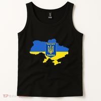 Ukrainian Flag Map Emblem Tank Top thumb 2