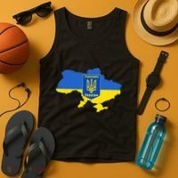 Ukrainian Flag Map Emblem Tank Top thumb 4