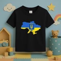 Ukrainian Flag Map Emblem Toddler T-Shirt thumb 3
