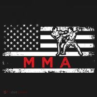 Usa Flag Mma American Patriot Mixed Martial Arts Gift Backpack thumb 2