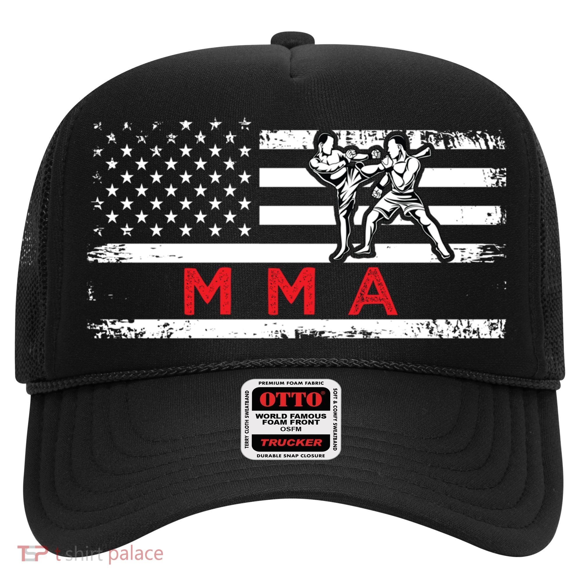 Usa Flag Mma American Patriot Mixed Martial Arts Gift Hat