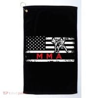 Usa Flag Mma American Patriot Mixed Martial Arts Gift Golf Towel thumb 0