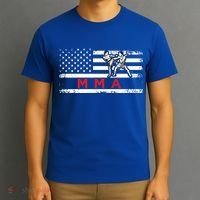 Usa Flag Mma American Patriot Mixed Martial Arts Gift T-Shirt thumb 3
