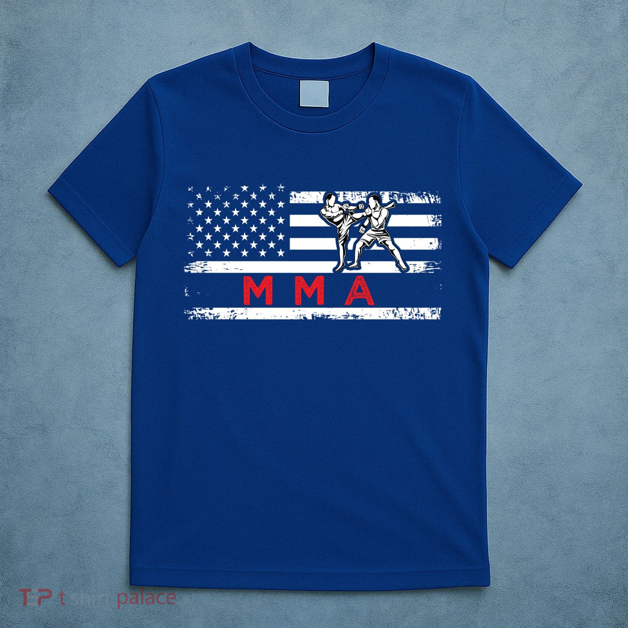 Usa Flag Mma American Patriot Mixed Martial Arts Gift T-Shirt