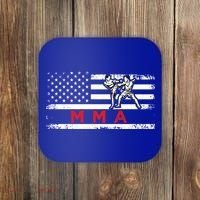 Usa Flag Mma American Patriot Mixed Martial Arts Gift Coaster thumb 0