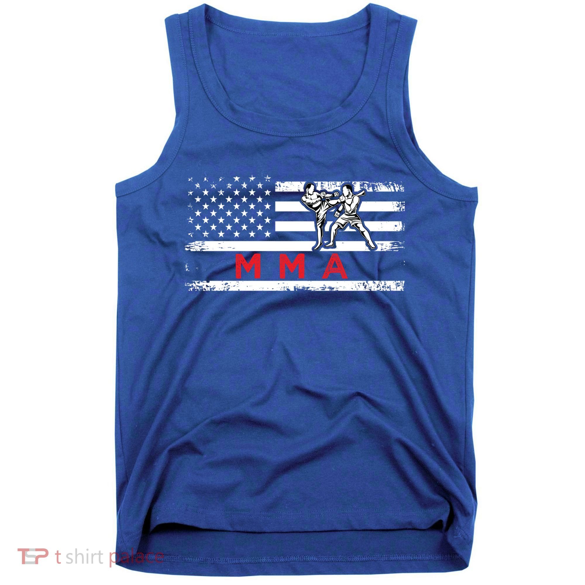 Usa Flag Mma American Patriot Mixed Martial Arts Gift Tank Top