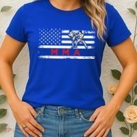 Usa Flag Mma American Patriot Mixed Martial Arts Gift Women's T-Shirt thumb 2
