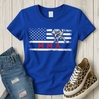 Usa Flag Mma American Patriot Mixed Martial Arts Gift Women's T-Shirt thumb 3