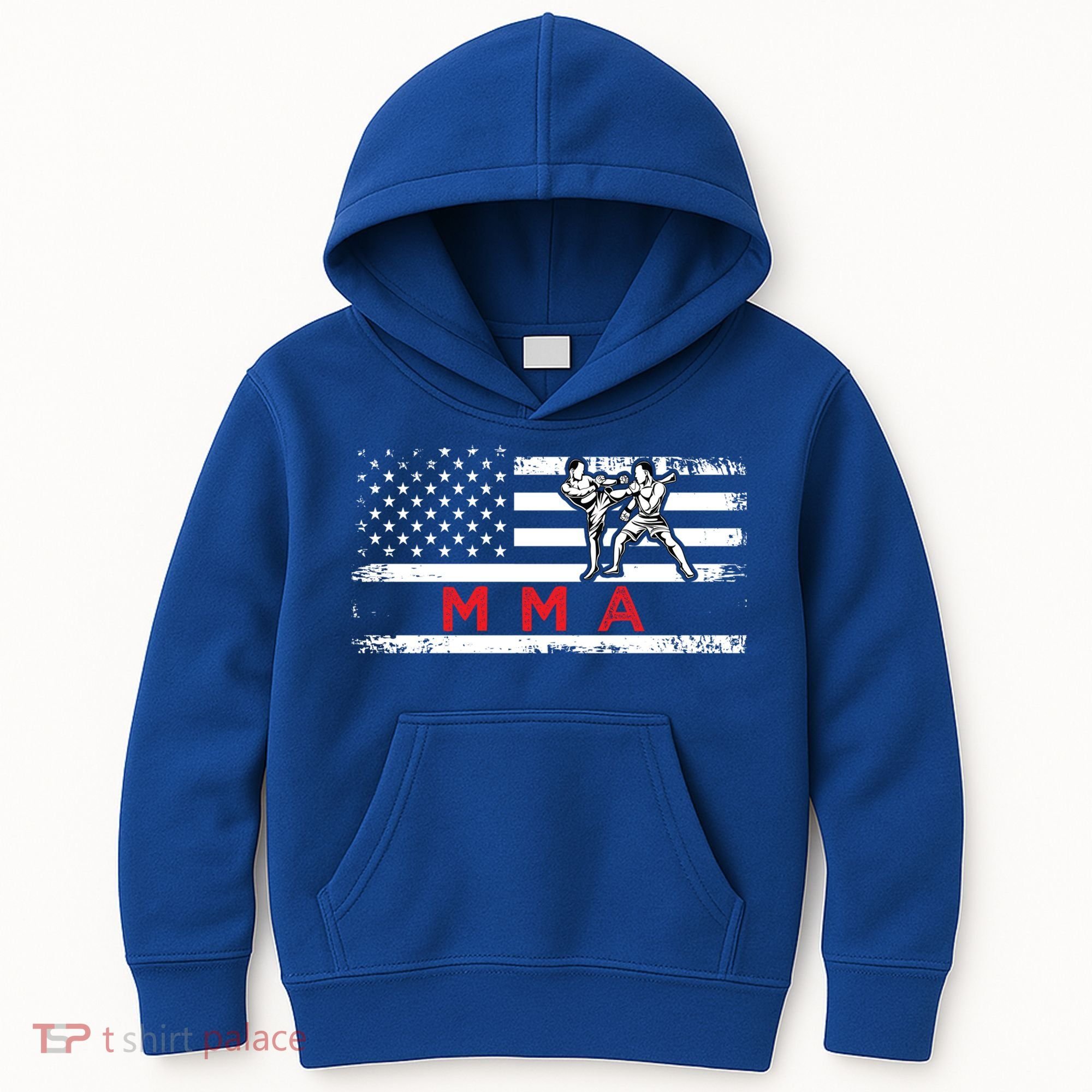Usa Flag Mma American Patriot Mixed Martial Arts Gift Kids Hoodie
