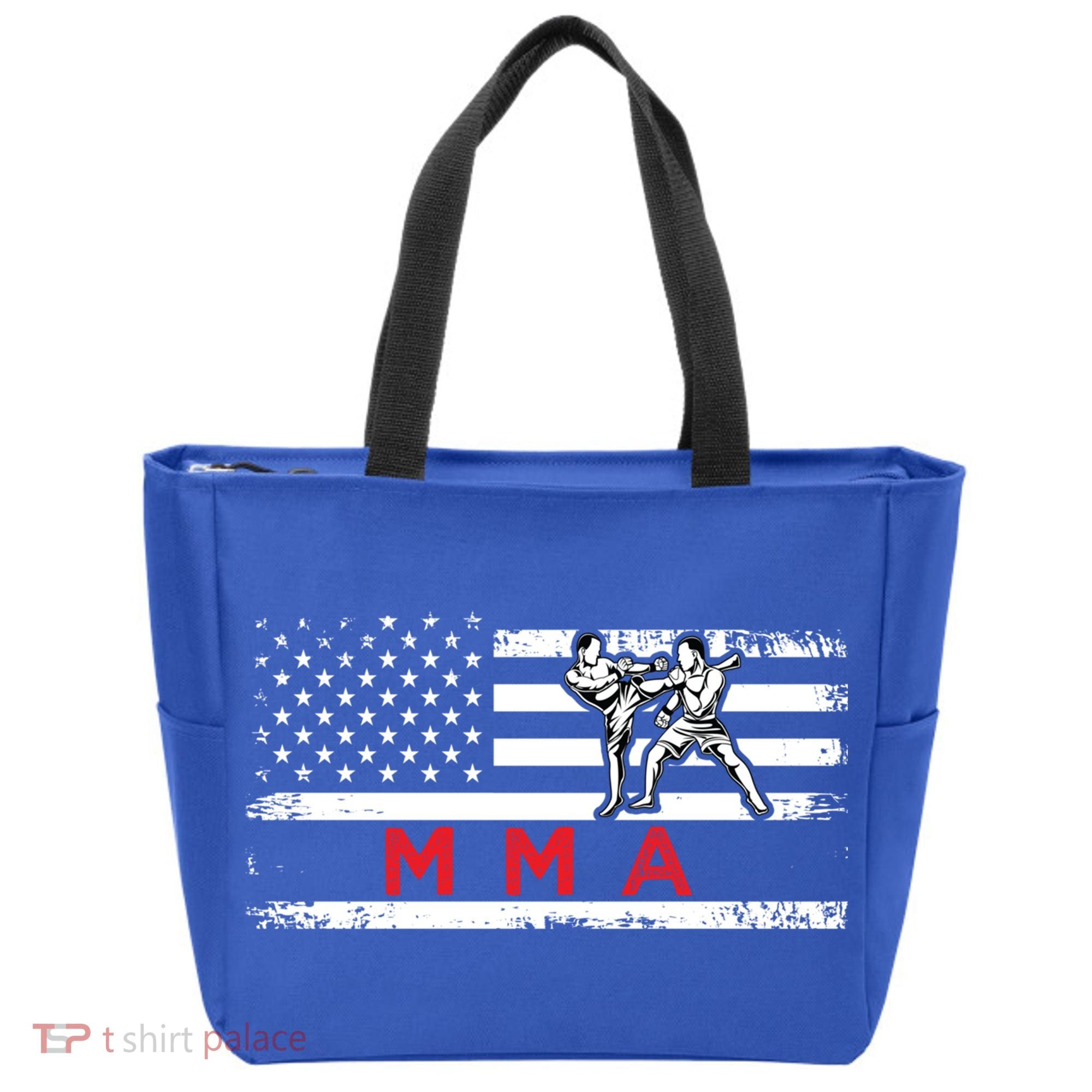 Usa Flag Mma American Patriot Mixed Martial Arts Gift Tote Bag
