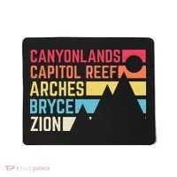Utahs Five National Parks Souvenir NPS Moab Utah Mighty 5 Mousepad thumb 0