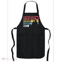 Utahs Five National Parks Souvenir Cool Gift Nps Moab Utah Mighty 5 Gift Apron thumb 0