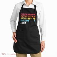 Utahs Five National Parks Souvenir Cool Gift Nps Moab Utah Mighty 5 Gift Apron thumb 2
