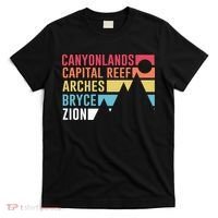Utahs Five National Parks Souvenir Cool Gift Nps Moab Utah Mighty 5 Gift T-Shirt thumb 0