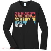 Utahs Five National Parks Souvenir Cool Gift Nps Moab Utah Mighty 5 Gift Women's Long Sleeve Shirt thumb 0