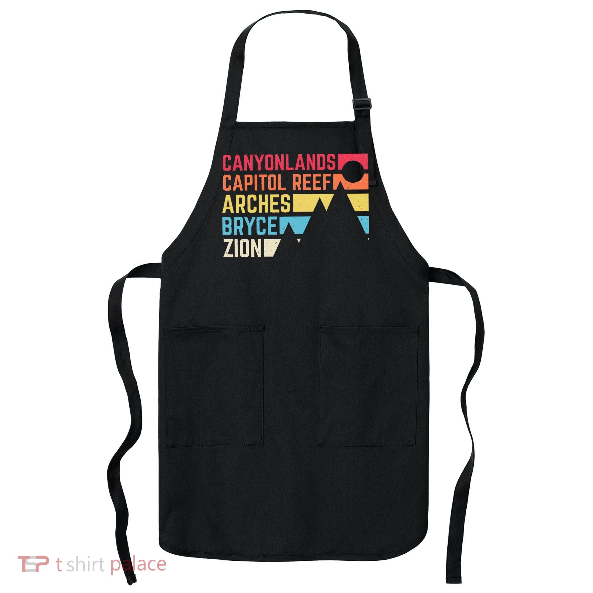 Utahs Five National Parks Souvenir Nps Moab Utah Mighty 5 Apron