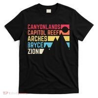 Utahs Five National Parks Souvenir Nps Moab Utah Mighty 5 T-Shirt thumb 0