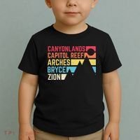 Utahs Five National Parks Souvenir Nps Moab Utah Mighty 5 Toddler T-Shirt thumb 2