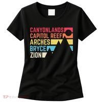 Utahs Five National Parks Souvenir Nps Moab Utah Mighty 5 Women's T-Shirt thumb 0