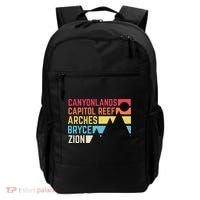 Utahs Five National Parks Souvenir Nps Moab Utah Mighty 5 Backpack thumb 0