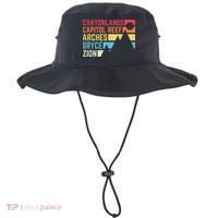 Utahs Five National Parks Souvenir Nps Moab Utah Mighty 5 Bucket Hat thumb 0