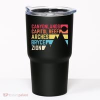 Utahs Five National Parks Souvenir Nps Moab Utah Mighty 5 Tumbler thumb 0