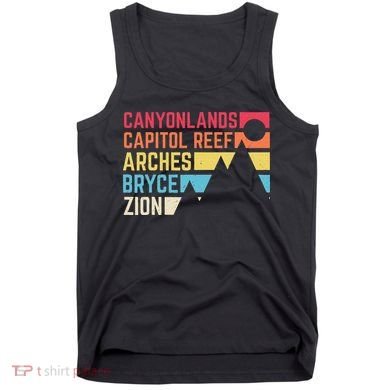 Utahs Five National Parks Souvenir Nps Moab Utah Mighty 5 Tank Top