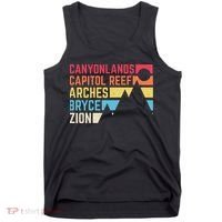 Utahs Five National Parks Souvenir Nps Moab Utah Mighty 5 Tank Top thumb 0
