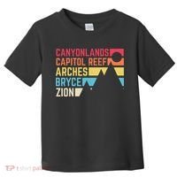 Utahs Five National Parks Souvenir Nps Moab Utah Mighty 5 Toddler T-Shirt thumb 0