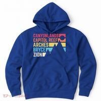 Utahs Five National Parks Souvenir Cool Gift Nps Moab Utah Mighty 5 Gift Hoodie thumb 0