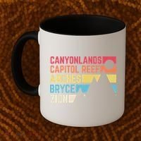 Utahs Five National Parks Souvenir Cool Nps Moab Utah Mighty 5 Coffee Mug thumb 2