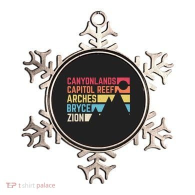 Utahs Five National Parks Souvenir Cool Nps Moab Utah Mighty 5 Ornament
