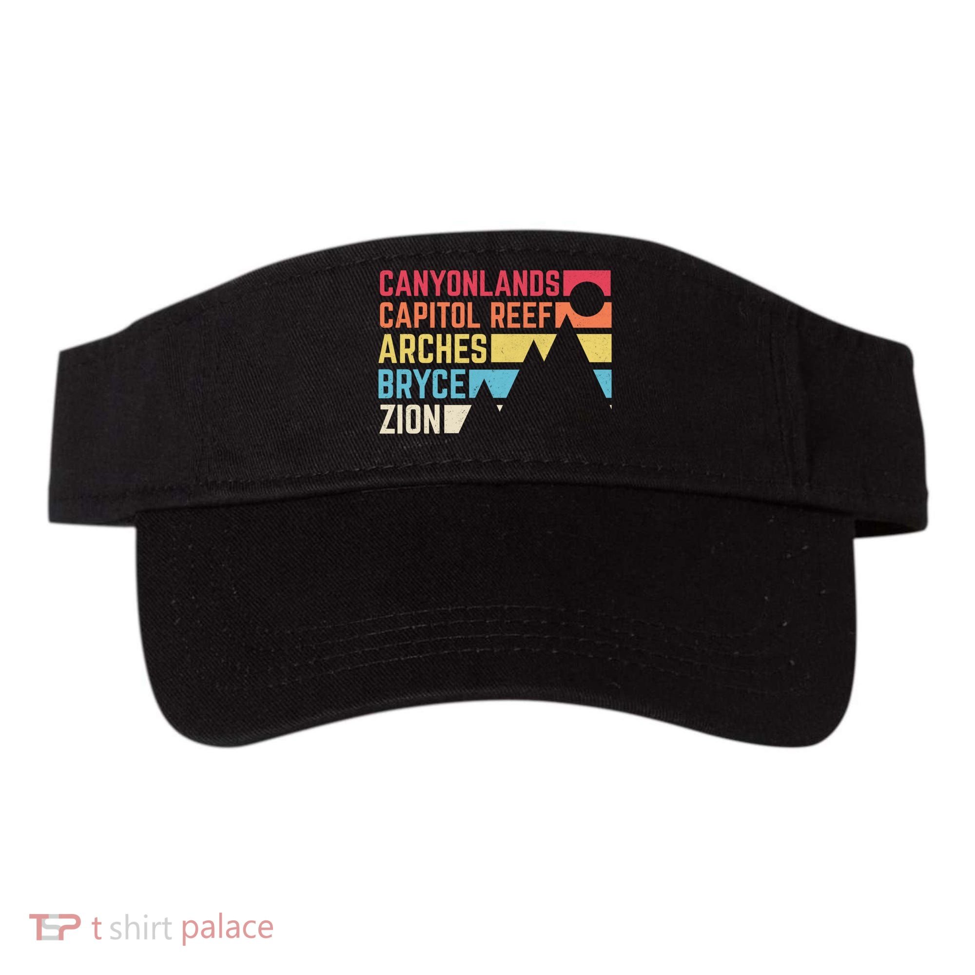 Utahs Five National Parks Souvenir Cool Nps Moab Utah Mighty 5 Visor
