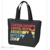 Utahs Five National Parks Souvenir Cool Nps Moab Utah Mighty 5 Tote Bag thumb 3