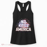 Usa Flag No Kings In America Democracy Women's Tank Top thumb 0