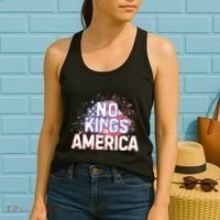 Usa Flag No Kings In America Democracy Women's Tank Top thumb 2