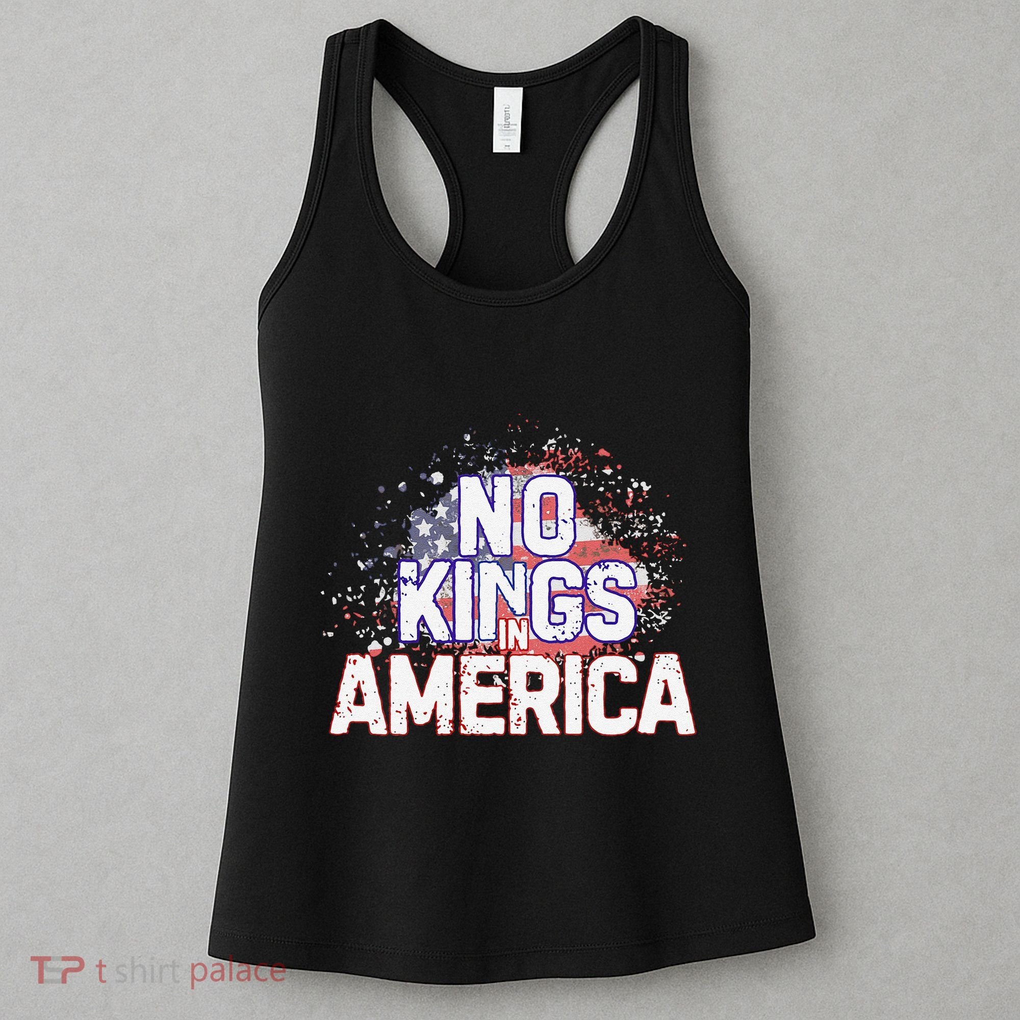 Usa Flag No Kings In America Democracy Women's Tank Top