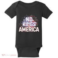 Usa Flag No Kings In America Democracy Baby Bodysuit thumb 0