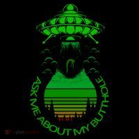 UFO Adduction As Me About My Butthole Ornament thumb 1