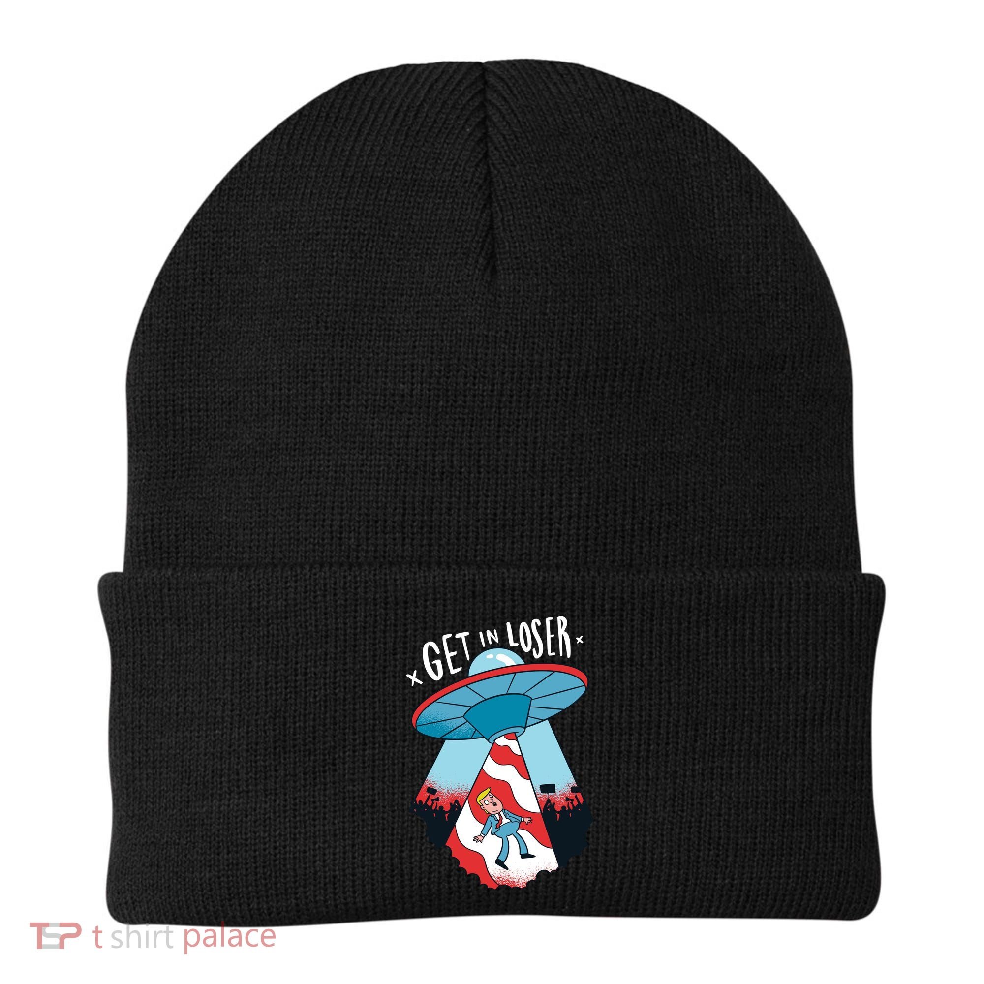 UFO Aliens Abducted Trump Get In Loser Beanie