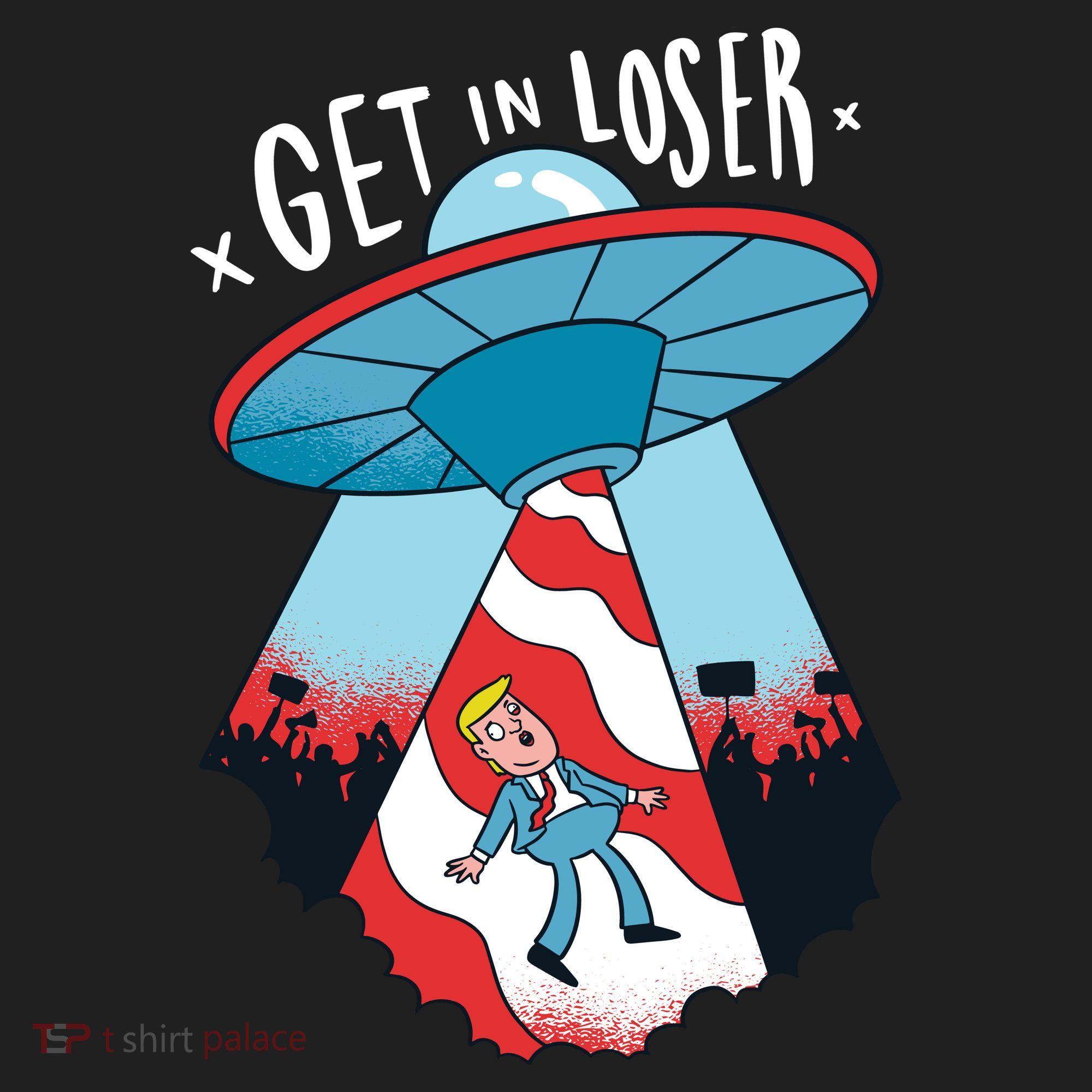 UFO Aliens Abducted Trump Get In Loser Beanie