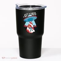 UFO Aliens Abducted Trump Get In Loser Tumbler thumb 0