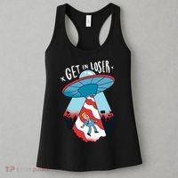 UFO Aliens Abducted Trump Get In Loser Women's Tank Top thumb 3