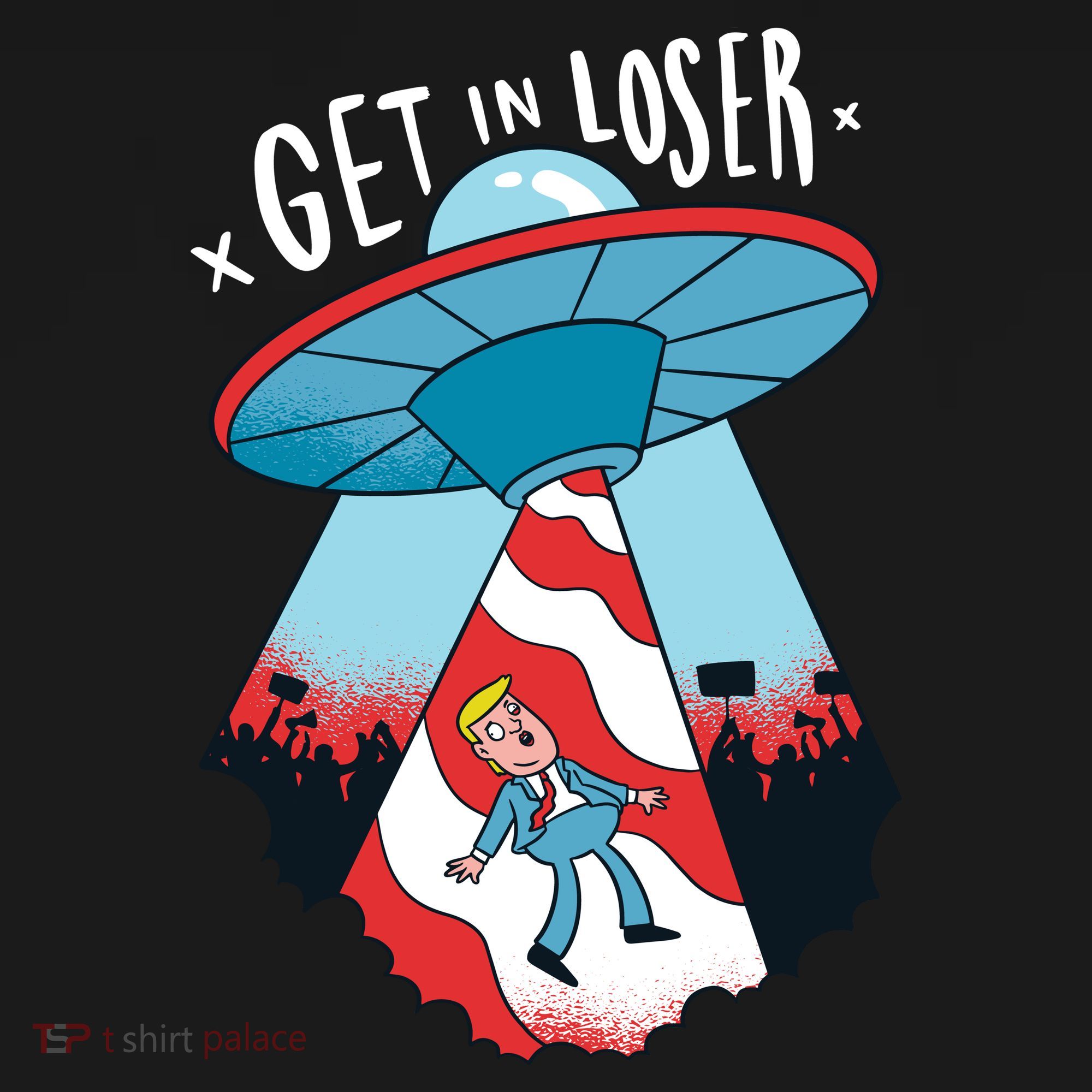 UFO Aliens Abducted Trump Get In Loser Visor